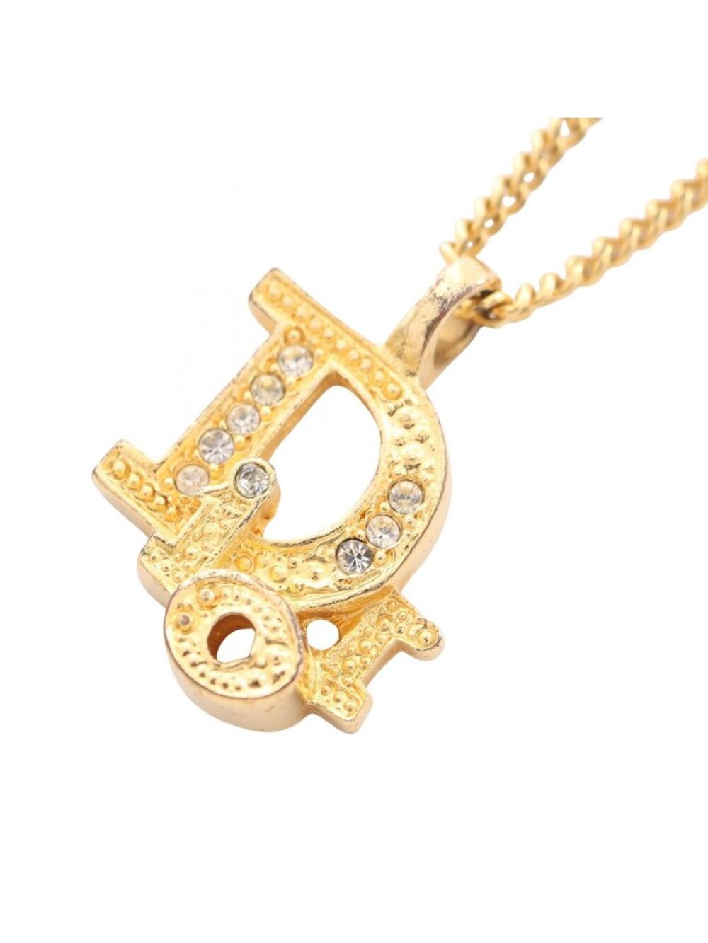 Dior Necklace Logo Gold